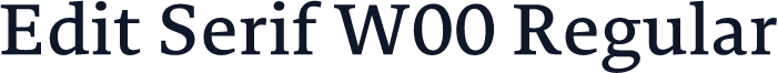 Edit Serif W00 Regular