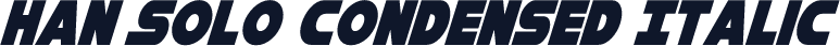 Han Solo Condensed Italic