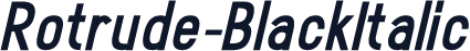 Rotrude-BlackItalic