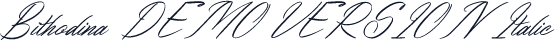 Bithodina DEMO VERSION Italic