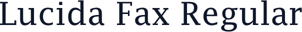 Lucida Fax Regular