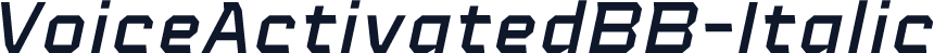 VoiceActivatedBB-Italic