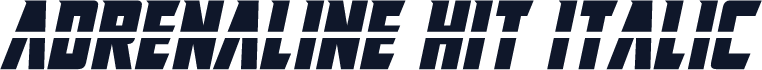 Adrenaline Hit Italic