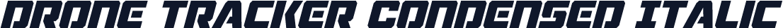 Drone Tracker Condensed Italic