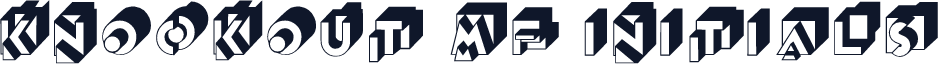 Knockout MF Initials