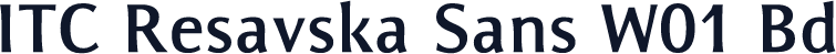 ITC Resavska Sans W01 Bd