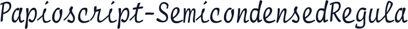 Papioscript-SemicondensedRegula