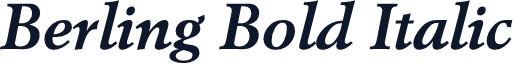 Berling Bold Italic