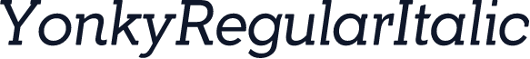 YonkyRegularItalic