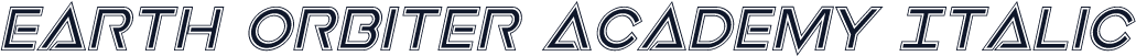 Earth Orbiter Academy Italic