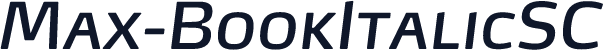 Max-BookItalicSC