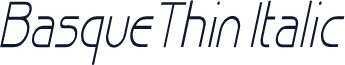 BasqueThin Italic