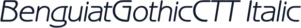 BenguiatGothicCTT Italic