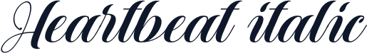 Heartbeat italic