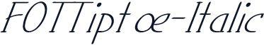 FOTTiptoe-Italic