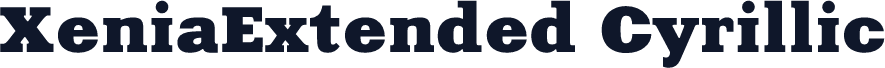 XeniaExtended Cyrillic