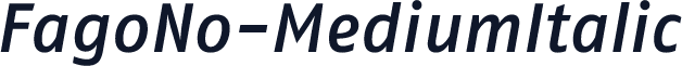 FagoNo-MediumItalic