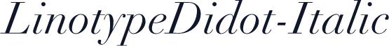 LinotypeDidot-Italic