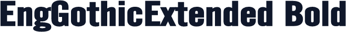 EngGothicExtended Bold