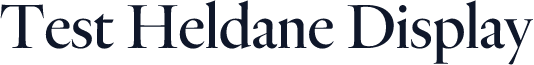 Test Heldane Display