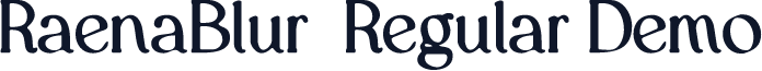 RaenaBlur-Regular Demo