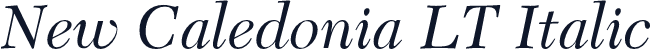 New Caledonia LT Italic
