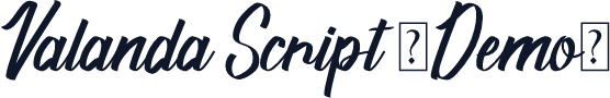 Valanda Script (Demo)