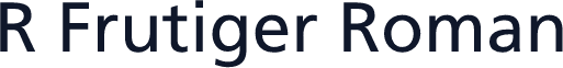 R Frutiger Roman