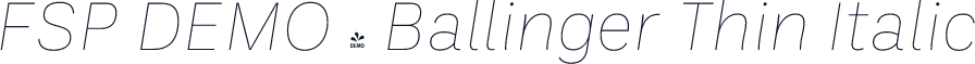 FSP DEMO - Ballinger Thin Italic