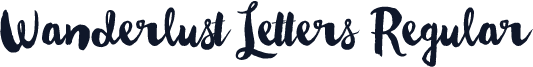 Wanderlust Letters Regular