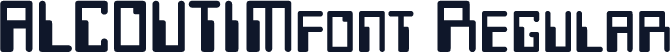 ALCOUTIMfont Regular
