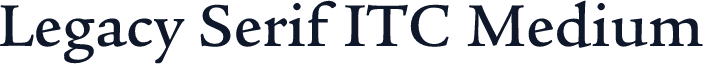 Legacy Serif ITC Medium