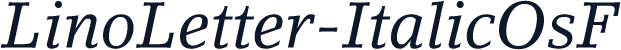 LinoLetter-ItalicOsF