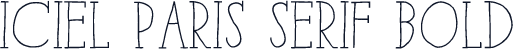 iCiel Paris Serif Bold