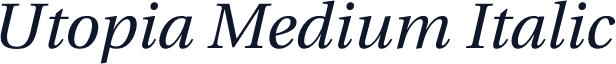Utopia Medium Italic