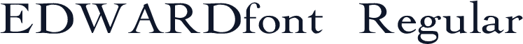 EDWARDfont Regular