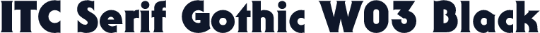 ITC Serif Gothic W03 Black