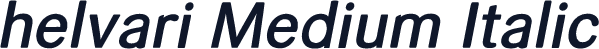 helvari Medium Italic