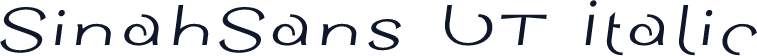 SinahSans LT Italic