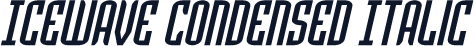 Icewave Condensed Italic