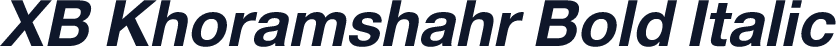 XB Khoramshahr Bold Italic