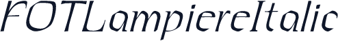 FOTLampiereItalic