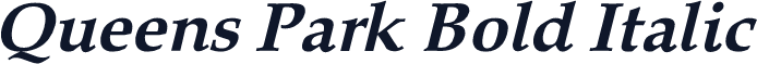 Queens Park Bold Italic