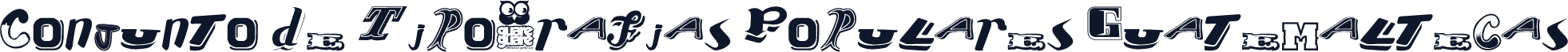 Conjunto de Tipografias Populares Guatemaltecas