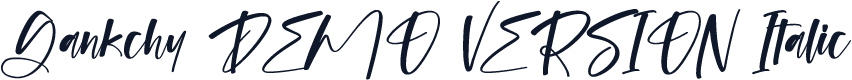 Gankchy DEMO VERSION Italic