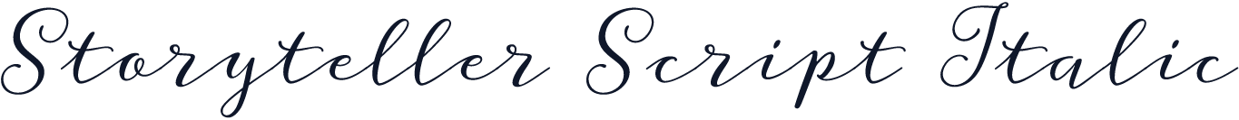 Storyteller Script Italic