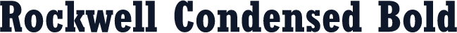 Rockwell Condensed Bold