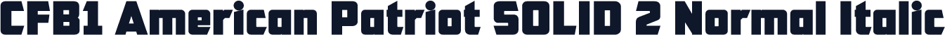 CFB1 American Patriot SOLID 2 Normal Italic
