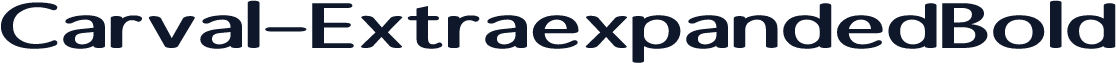 Carval-ExtraexpandedBold