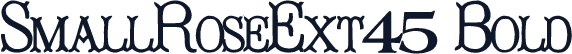 SmallRoseExt45 Bold